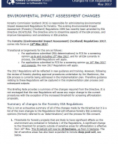 Briefing Note 10: Changes to EIA Regulations